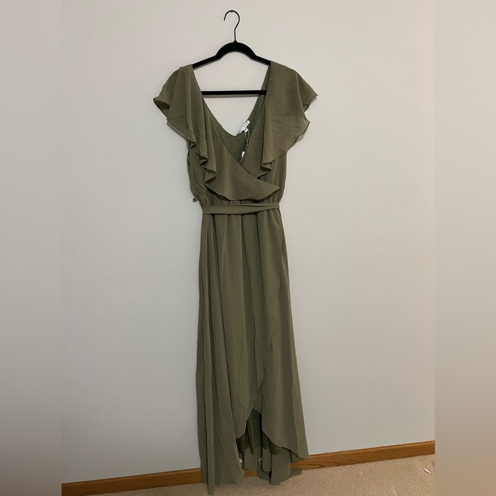 Baltic Born Olive High Low Dress